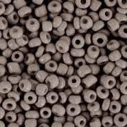 Seed beads 8/0 (3mm) Woodland grey